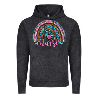 Vintage Black leopard cowhide nurse rainbow Vintage Hoodie - JahusDesignShop
