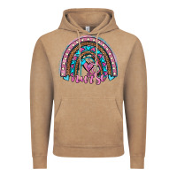 Vintage Coffee leopard cowhide nurse rainbow Vintage Hoodie - JahusDesignShop