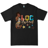 Black afro woman loc queen Premium Tee - texasbilliewilder