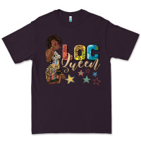 Plum afro woman loc queen Premium Tee - texasbilliewilder