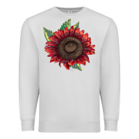 Dove Grey ProCut Red Sunflower Premium Sweatshirt - LillyAllenDesigns