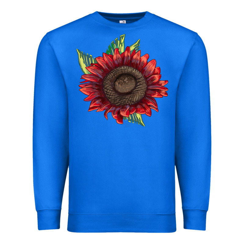 Procut Red Sunflower Premium Sweatshirt by LillyAllenDesigns | Teevron