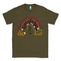 Army Green rainbow tree Classic Tee - AdoDesignShop