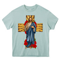 Arona jesus christ cross Heavy Core Tee - texasbilliewilder