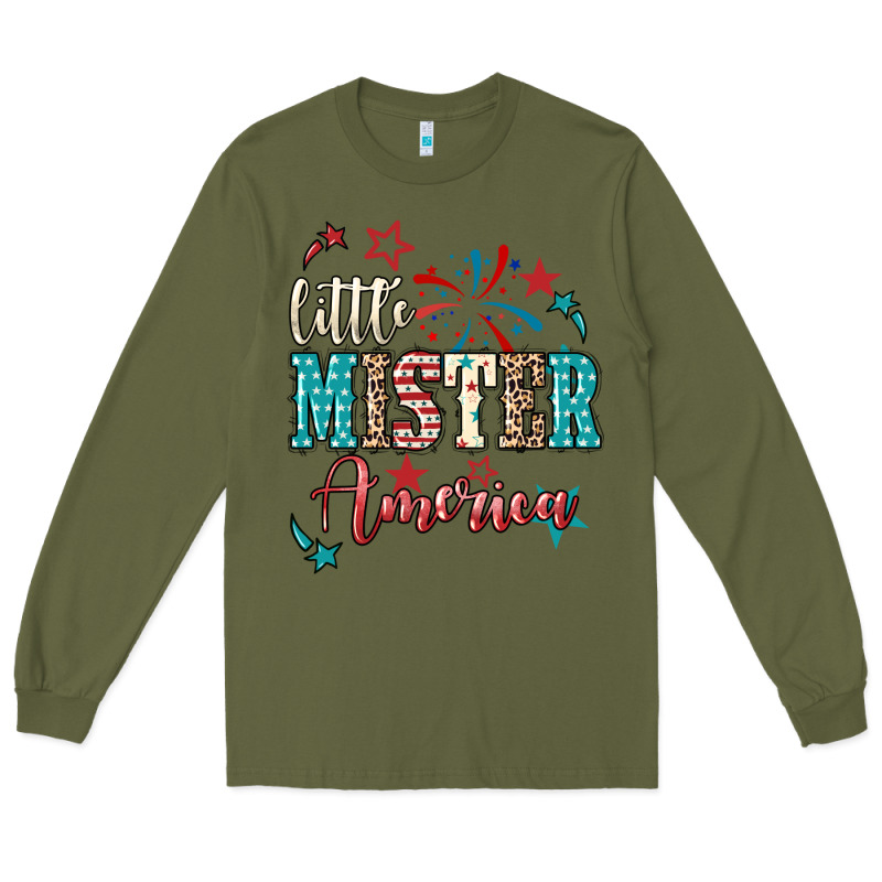 Little Mister America Long Sleeve Tee by NancyCooperArtShop | Teevron