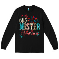 Black little mister america Long Sleeve Tee - NancyCooperArtShop