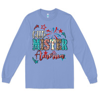 Colony Blue little mister america Long Sleeve Tee - NancyCooperArtShop