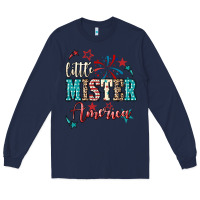 Navy little mister america Long Sleeve Tee - NancyCooperArtShop