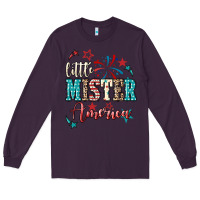 Plum little mister america Long Sleeve Tee - NancyCooperArtShop