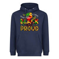Navy empowerment and celebration design Heavyweight Hoodie - LillyAllenDesigns