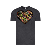 Vintage Black pride leopard heart Vintage Tee - JahusDesignShop