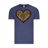 Vintage Denim pride leopard heart Vintage Tee - JahusDesignShop