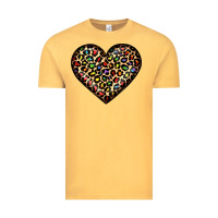 Vintage Mustard pride leopard heart Vintage Tee - JahusDesignShop