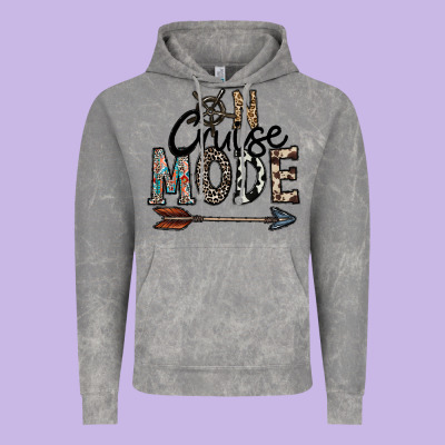 On Cruise Mode Vintage Hoodie Designed By Cowhidedigitalart