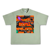 Oil Green halloween witch hats leopard seamless pattern Urban Heavy Tee - BundleAndBundleShop