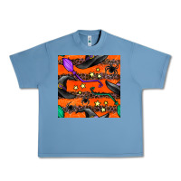 Pebble Blue halloween witch hats leopard seamless pattern Urban Heavy Tee - BundleAndBundleShop
