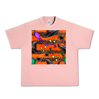Salmon halloween witch hats leopard seamless pattern Urban Heavy Tee - BundleAndBundleShop