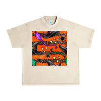 Sandshell halloween witch hats leopard seamless pattern Urban Heavy Tee - BundleAndBundleShop