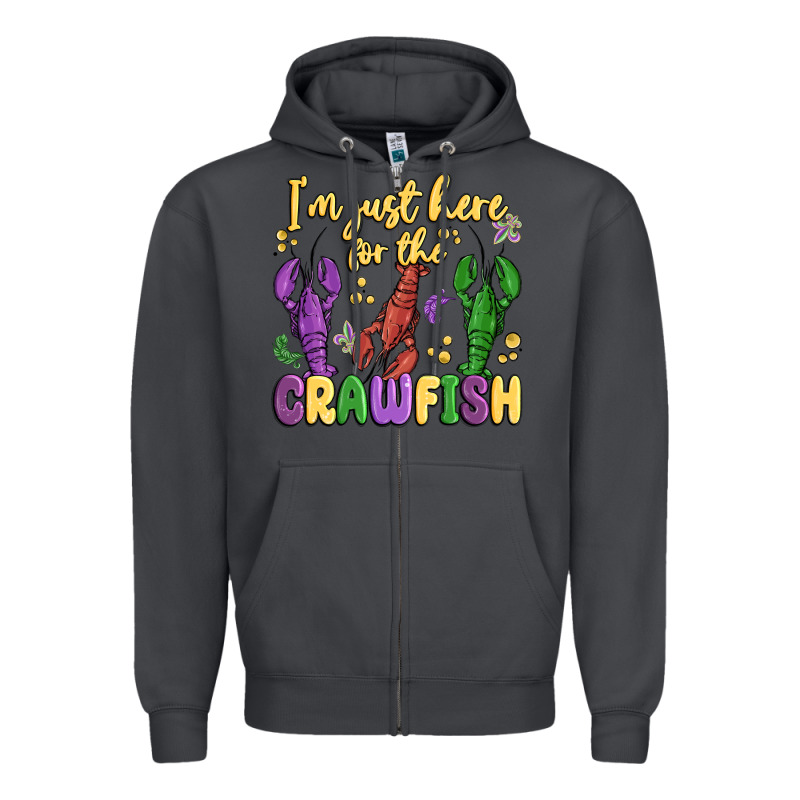 I'm Just Here For The Crawfish Zipper Hoodie by MaliasSmallBusiness | Teevron