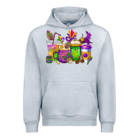 Heather Grey mardi gras coffee cups cowgirl Urban Hoodie - CowGirlArtShop