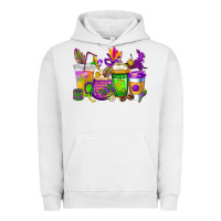 Pigment Lunar Rock mardi gras coffee cups cowgirl Urban Hoodie - CowGirlArtShop