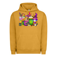 Pigment Peanut Butter mardi gras coffee cups cowgirl Urban Hoodie - CowGirlArtShop