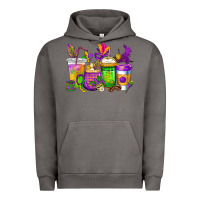 Mardi Gras Coffee Cups Cowgirl Urban Hoodie | Teevron
