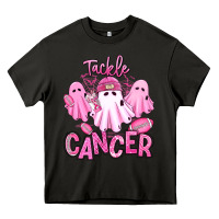 Asphalt tackle cancer halloween ghosts american football Heavy Core Tee - RanaPortraitStore