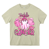 Mossy tackle cancer halloween ghosts american football Heavy Core Tee - RanaPortraitStore