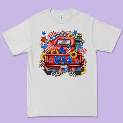 Usa Truck Premium Tee Designed By Zillion Design Studio