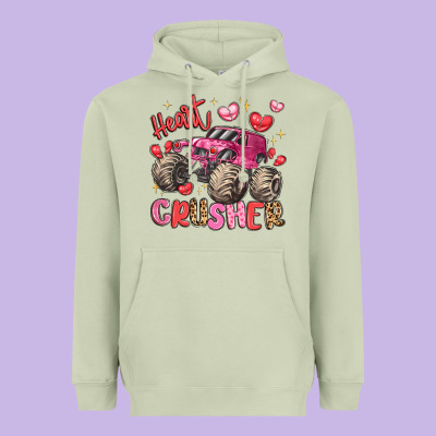 Name Monster Truck Heartbreaker Heavyweight Hoodie Designed By Lillyallendesigns