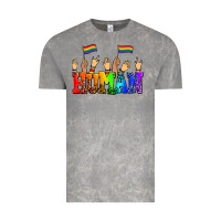 Cloud Rock human with hands and pride flags Vintage Tee - AdoDesignShop