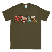 Army Green noel with sock and reindeer Classic Tee - AdoDesignShop