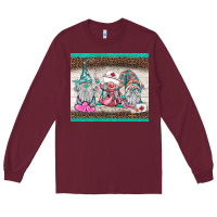 Burgundy nurse gnomies tumbler Long Sleeve Tee - BarkalooDesign