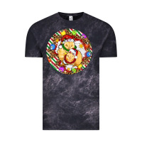 Cloud Black Christmas chick Vintage Tee - Artiststas