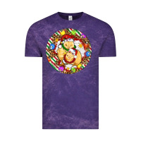Cloud Purple Christmas chick Vintage Tee - Artiststas