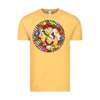 Vintage Mustard Christmas chick Vintage Tee - Artiststas