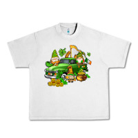 Lunar Rock st patricks gnomes  with farm truck Urban Heavy Tee - AdoDesignShop