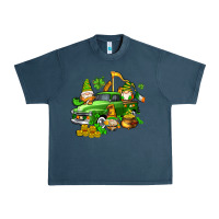 Midnight Navy st patricks gnomes  with farm truck Urban Heavy Tee - AdoDesignShop