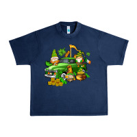 Navy st patricks gnomes  with farm truck Urban Heavy Tee - AdoDesignShop