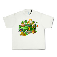 Pistachio st patricks gnomes  with farm truck Urban Heavy Tee - AdoDesignShop