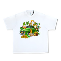 White st patricks gnomes  with farm truck Urban Heavy Tee - AdoDesignShop