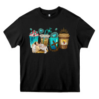 Black jesus coffee cups Heavy Core Tee - texasbilliewilder