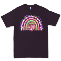 Plum Easter Floral Spring Rainbow Premium Tee - RanaPortraitStore