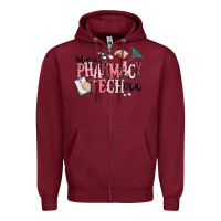 Burgundy in my pharmacy tech era Zipper Hoodie - MaliasSmallBusiness