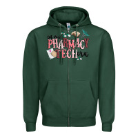 Sports Green in my pharmacy tech era Zipper Hoodie - MaliasSmallBusiness