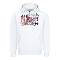 White in my pharmacy tech era Zipper Hoodie - MaliasSmallBusiness