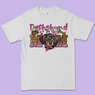 Dachshund Mom Premium Tee Designed By Barkaloodesign