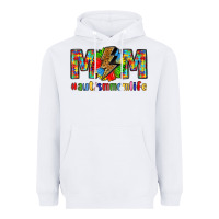 White empowering autism mom life Heavyweight Hoodie - LillyAllenDesigns