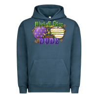 Pigment Midnight Navy mardi gras dude Urban Hoodie - CowGirlArtShop
